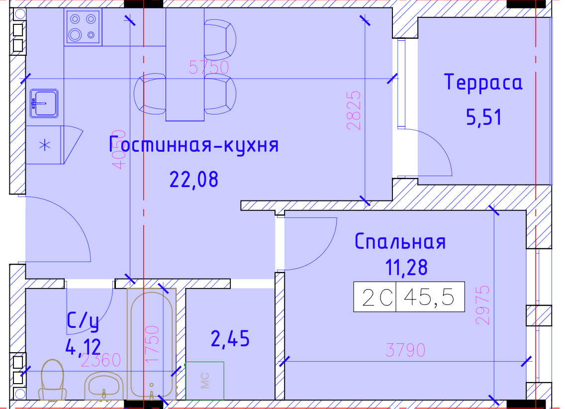 Планировка квартиры №5